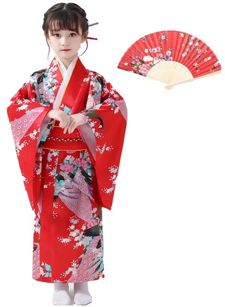 رداء كيمونو ياباني تقليدي للأطفال البنات - Image 1