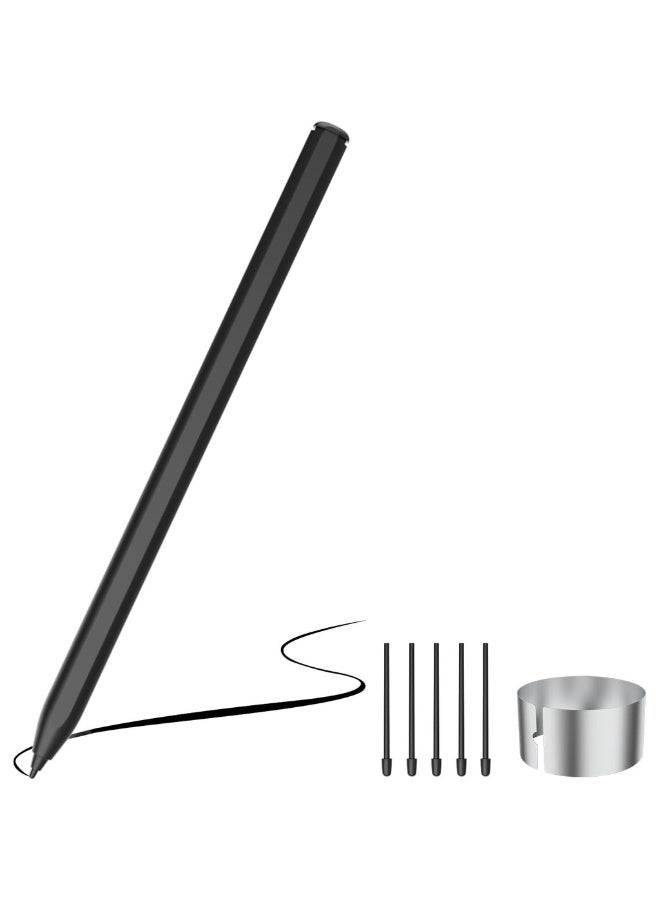 Stylus Pen For Remarkable 2 Sam-sung - 4096 Pressure Level Sensitivity Palm Rejection Natural Tilt Tail Eraser And Magnetic No Charging 5 Spare Nibs & Clip - Image 1