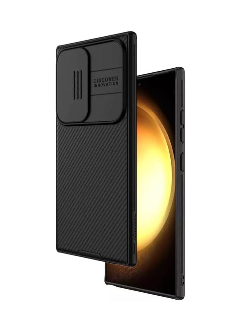 Nillkin Case for Samsung Galaxy S24 Ultra 5G, nillkin CamShield case Protective Cover with Camera Protector Hard PC Ultra Thin Anti-Scratch Phone Case For Samsung Galaxy S24 Ultra 2024 (Black) 