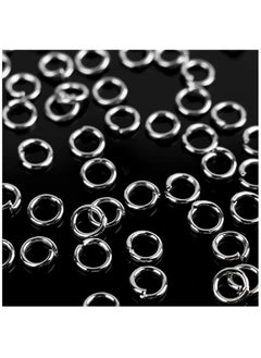 KASTWAVE Jump Ring Connector Circle 1000 Pcs 4mm Open Jump Rings Metal for Choker Necklaces Bracelet Jewelry Diy Making, Crafts Work Silver Iron White Gold Plated, Common Size, Lead and Nickel Free  - Image 5