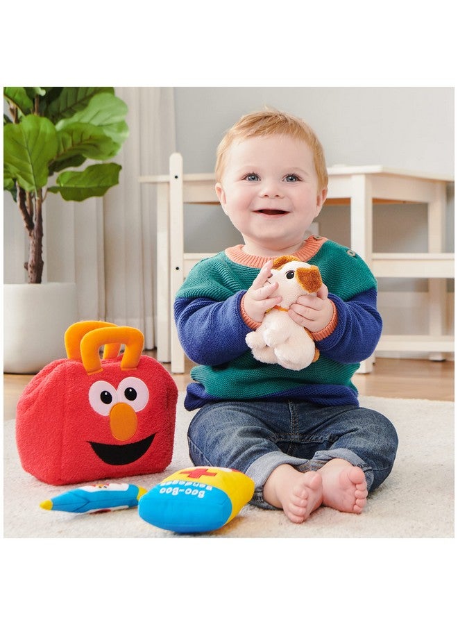 GUND GUND Sesame Street Official Furry Friends Forever Elmo & Tango Checkup Playset, Premium Plush Sensory Playset for Ages 1 & Up, Red, 8”  - Image 5
