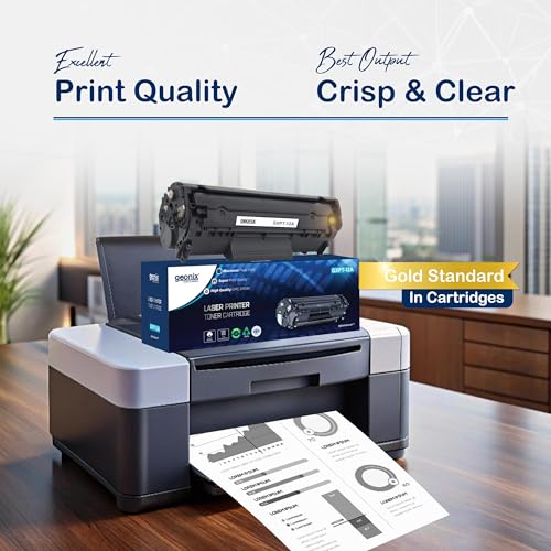 GEONIX 12A Laser Printer Cartridge Compatible with 1020, M1005, 1018, 1010, 1012, 1015, 1022, 1022N, 1022NW, 3015, 3020, 3030, 3050, 3050Z, 3052, 3055 / 12A Cartridge/Black - Image 4