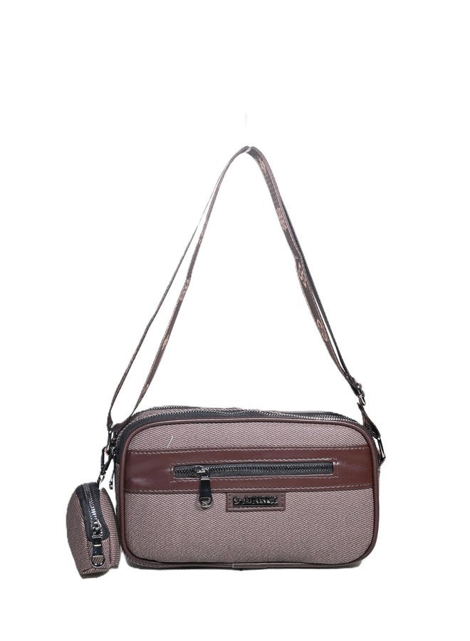 Donicy Jute Women Bag with Coin Pouch, Trendy Side Sling, Spacious Handbag, Detachable and Adjustable Sling, Front Pocket - Image 2