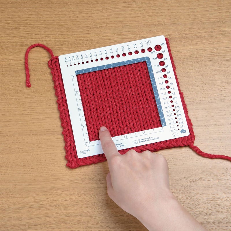 Clover Swatch Ruler & Needle Gauge, White - Image 2