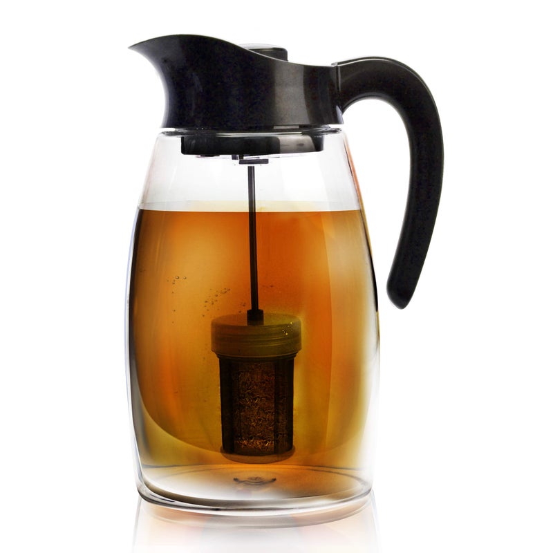 Primula FlavorIt Beverage System Includes Large Capacity Fruit Infuser Core Tea Infuser Core and Chill Core Dishwasher Safe Pitcher 29Quart Black