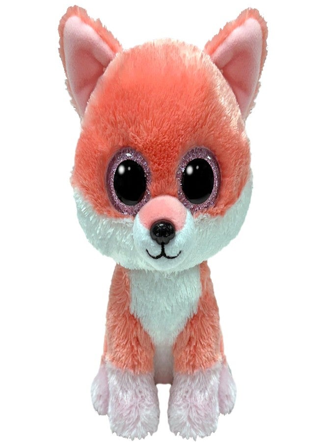TY Beanie Boos - Vixen the Fox with Big Orange Eyes and Glitter - the Plush Toy with Big Sparkly Eyes - 15 cm - T37390 - Image 1