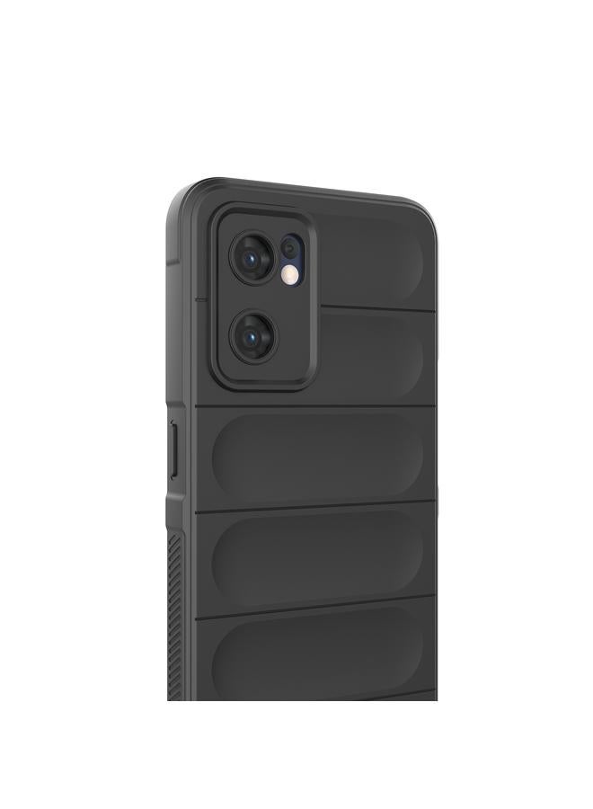 S-TOP Case For OPPO Reno7 5G Global / Find X5 Lite Magic Shield TPU + Flannel Phone Case - Image 4