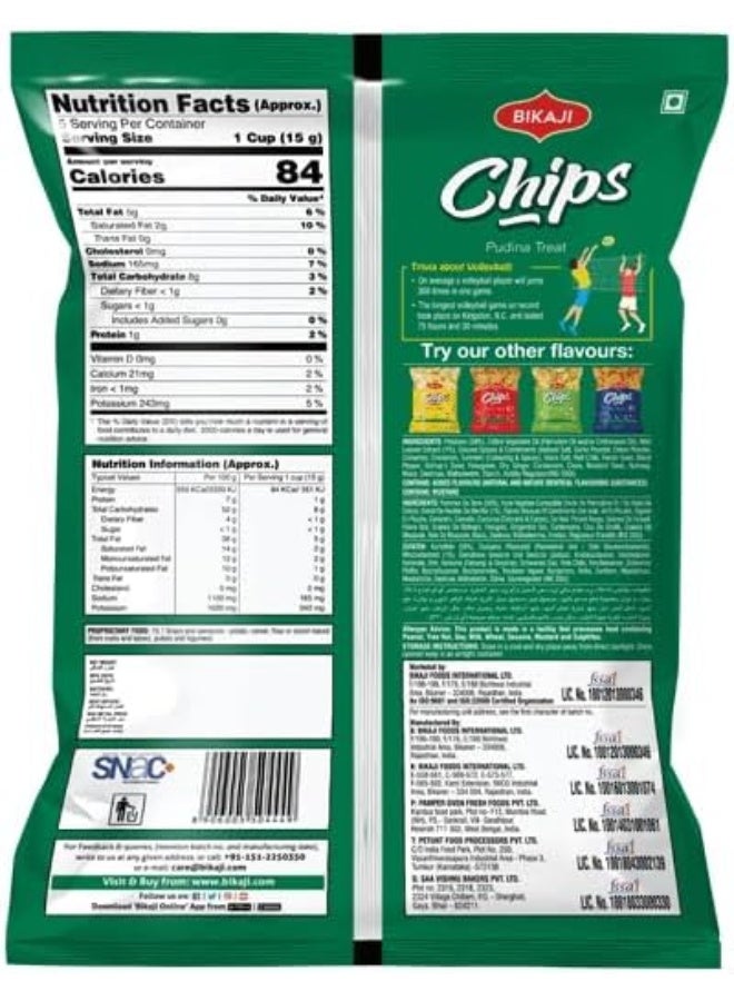 Bikaji Bikaji Potato Chips Pudina Treat - Image 2