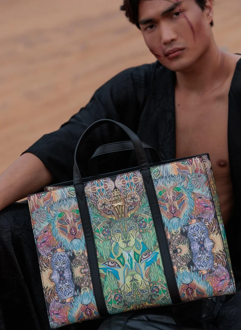 جانارا جونز حقيبة توت بنقشة القطط