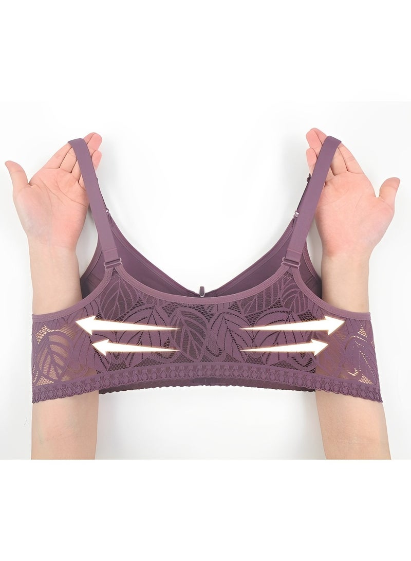 REOCLE Women's Zip Front Closure Bra Wirefree Post-Surgery Bra Workout Gym Yoga Sports Bras with Adjustable Straps  - Image 3