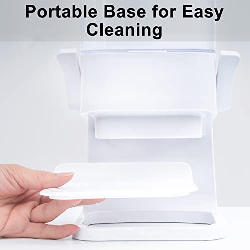 Zeadesign Cereal Dispenser Countertop 2Pc, Cereal Containers Storage, 5L Organization and Storage Containers for Kitchen, Dry Food Dispenser for Rice, Grains, Nuts, Snack,Oatmeal, Pet food, White - Image 3