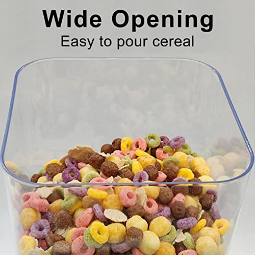 Zeadesign Cereal Dispenser Countertop 2Pc, Cereal Containers Storage, 5L Organization and Storage Containers for Kitchen, Dry Food Dispenser for Rice, Grains, Nuts, Snack,Oatmeal, Pet food, White - Image 4