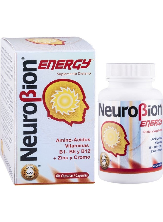 Neurobion 60 Caps Energy Amino Acids Vitamin B1 B2 B6 B12 Increases Brain Alertness & Stamina - Image 2