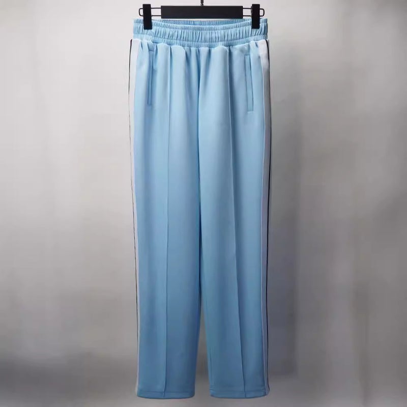 24Ss Trendy Brand High Street Angel Black And White Stripesd Letters Casual Loose Pants For Men And Women With Elastic Waist Pants - Image 5