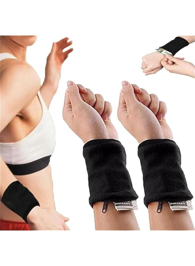 Sportswear Wrist Pouch, Sweat-Proof Wrist Key Pocket, Uni Zipper Wrist Pouch | Breathable Running Wallet Wristband for Walking, Climbing, Cycling, Running, Hiking  - Image 3