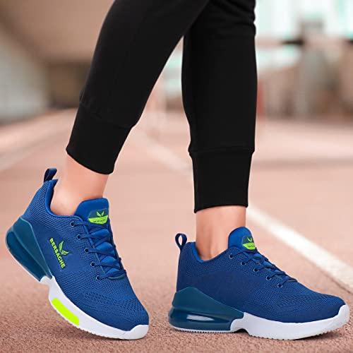 Bersache Lightweight Casual Shoes Sole, Sneakers, Outdoor, Walking Blue Shoes For Men - 6 Uk - Image 2