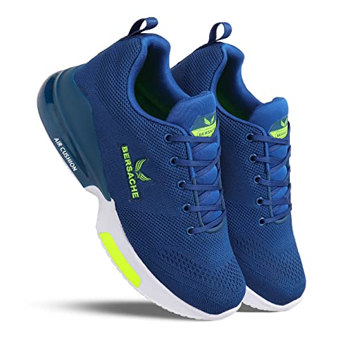 Bersache Lightweight Casual Shoes Sole, Sneakers, Outdoor, Walking Blue Shoes For Men - 6 Uk - Image 4