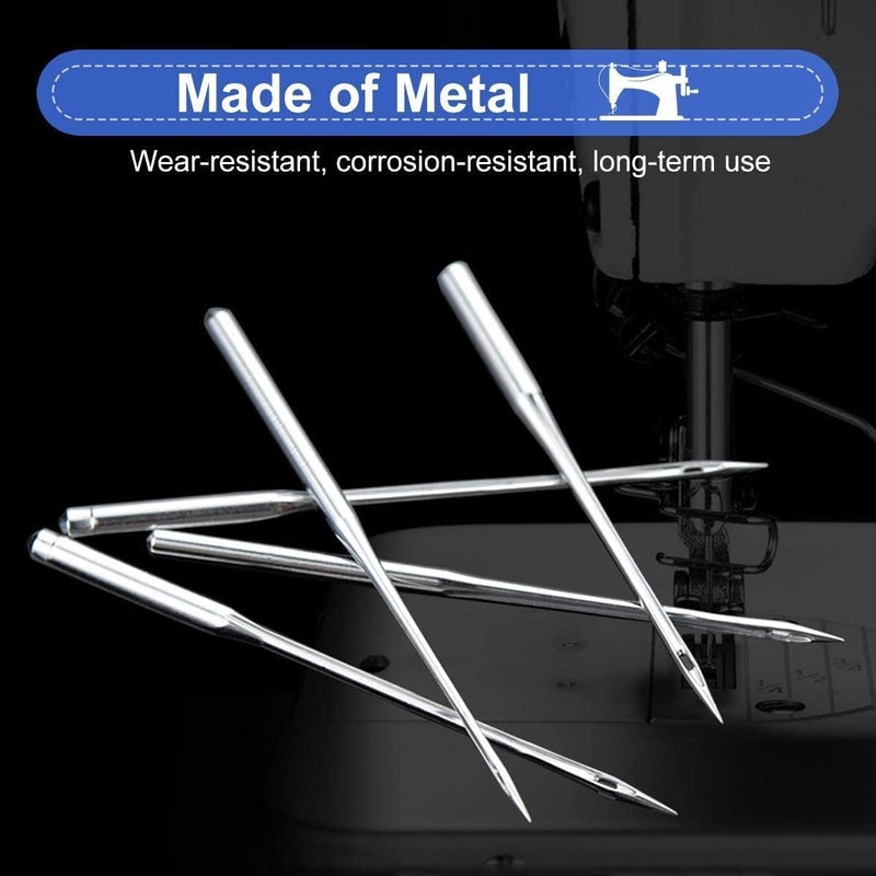 KASTWAVE 10Pcs Overlock Sewing Machine Needles for Singer Brother Janome serger Sewing Machine (DC 90/14) - Image 2