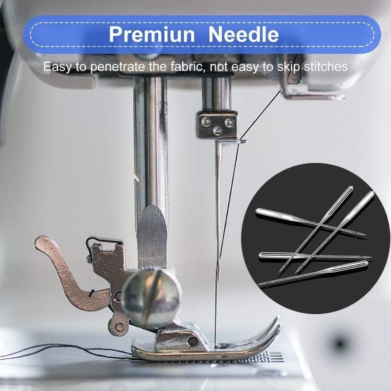 KASTWAVE 10Pcs Overlock Sewing Machine Needles for Singer Brother Janome serger Sewing Machine (DC 90/14) - Image 4