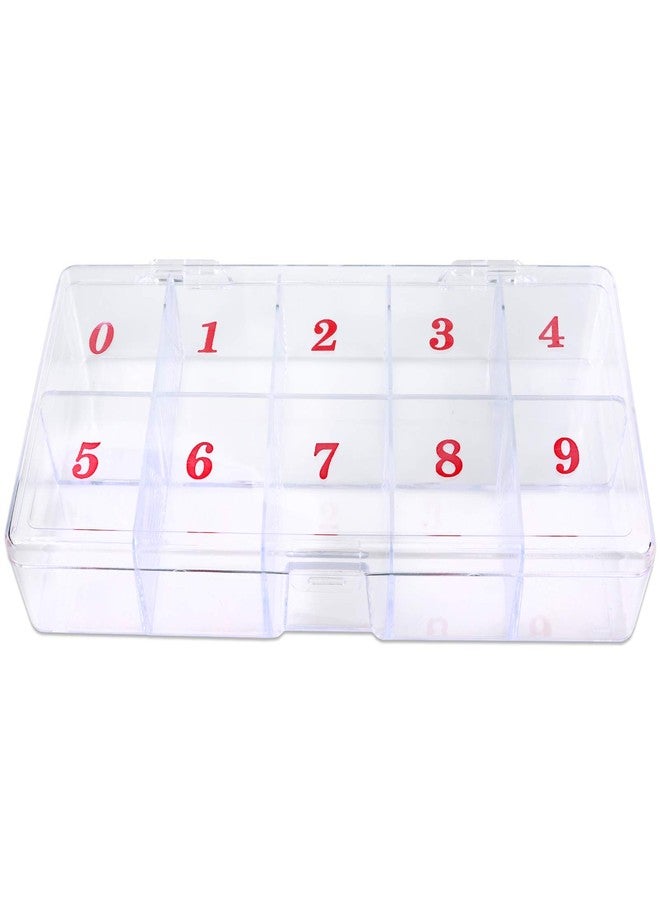 La Shield 1p Empty Storage Box Case Container Compartment for Nail Art Tips - Clear, Modern, Rectangular, 6.9x3.4x1 Inch - Image 5