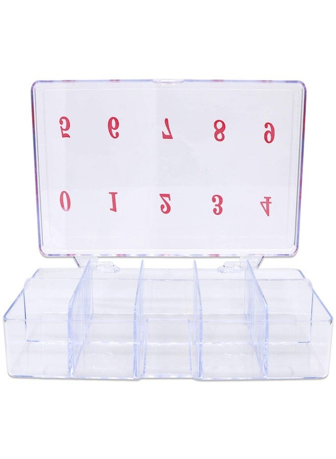 La Shield 1p Empty Storage Box Case Container Compartment for Nail Art Tips - Clear, Modern, Rectangular, 6.9x3.4x1 Inch - Image 4