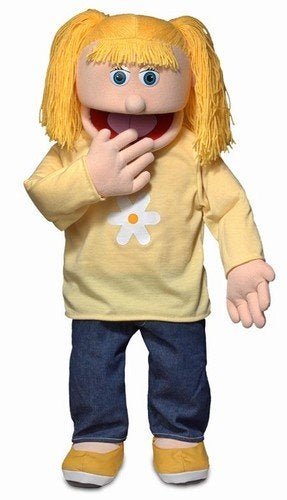 Silly Puppets دمى سيللي 30 كاتي بيش فتاة دمية أداء احترافية بأرجل قابلة للإزالة للجسم الكامل أو نصف الجسم - Image 1