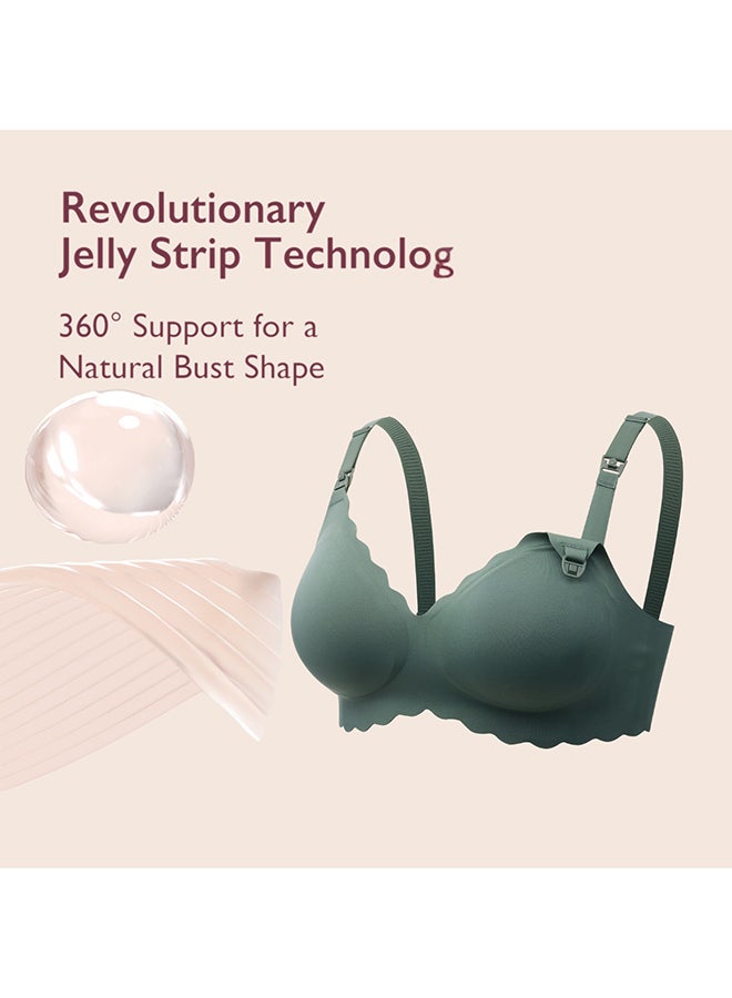 Momcozy Maternity & Nursing Bra - YN46 - Green - XL - Image 5