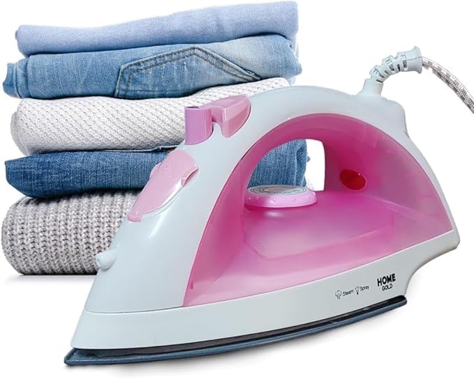 Powerful Steam Iron 2000W - 15 Seconds Fast Heat Up with Wet/Dry Modes, Ceramic Soleplate, Safety Features HG-158A