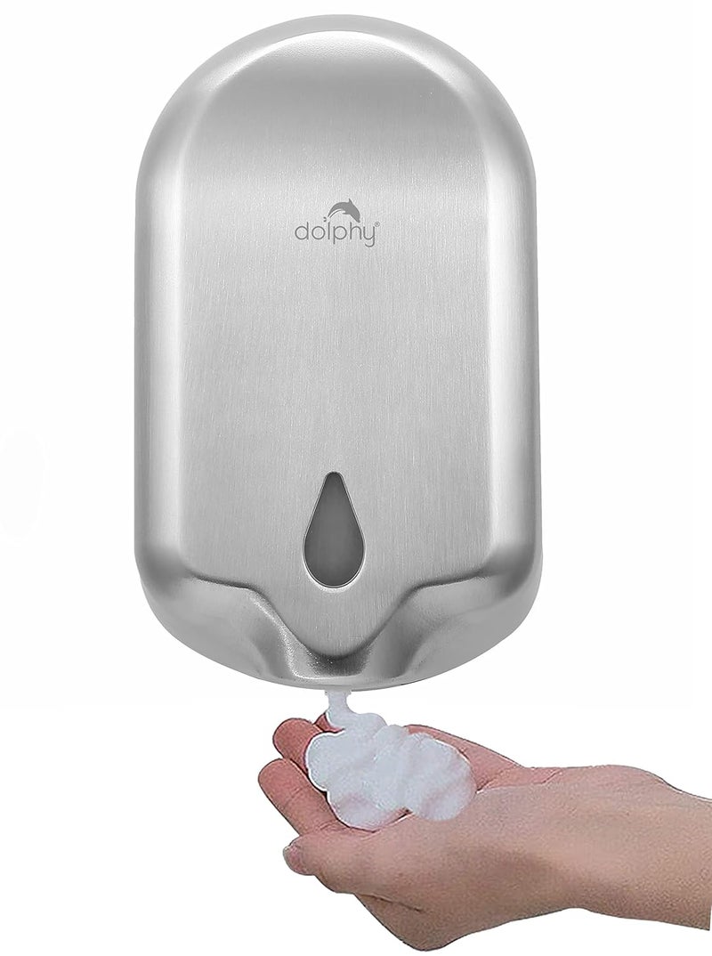 DOLPHY موزع صابون رغوي أوتوماتيكي من دولفي مصنوع من الفولاذ المقاوم للصدأ - (1100 مل) - Image 1