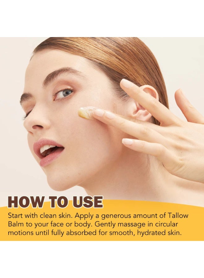 IKZEE Tallow Honey Balm Beef Tallow Face and Body Moisturizer Hydrates and Nourishes the Skin Whipped Tallow Honey Balm Natural Beef Tallow Face Cream Body Cream - Image 5
