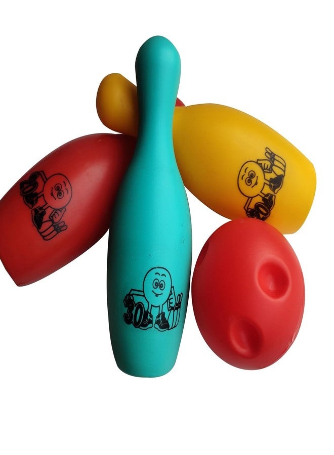 RAINBOW RIDERS Bowling Alley Set with 6 Pins and Two Balls Indoor Outdoor Sports Game for Kids | Light Weight & Easy to Carry, 3+ Years - Image 4