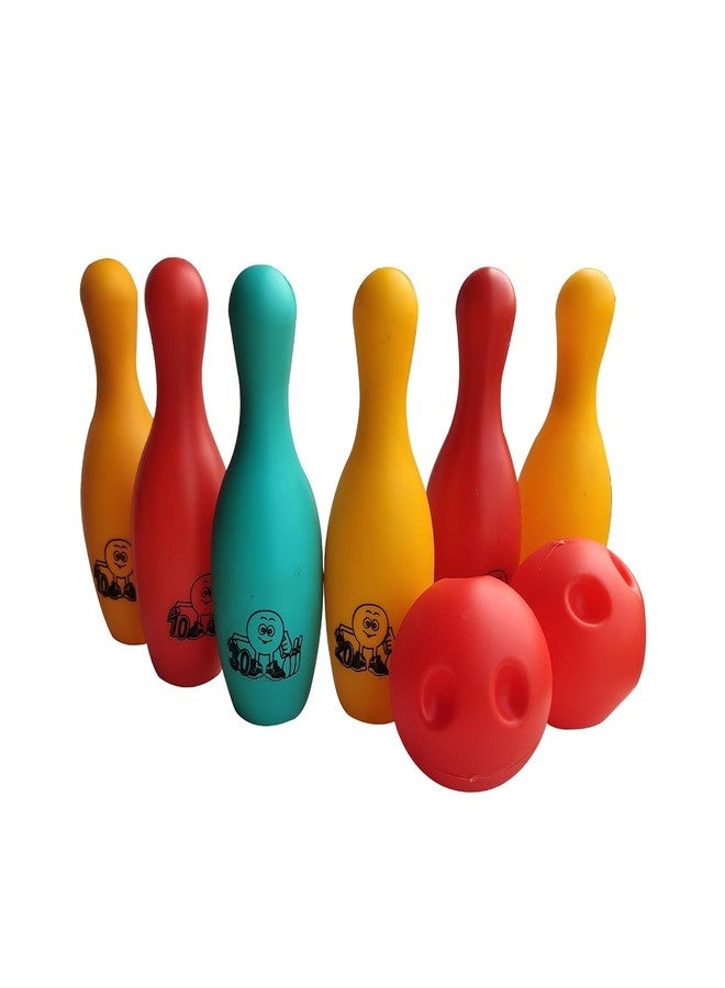 RAINBOW RIDERS Bowling Alley Set with 6 Pins and Two Balls Indoor Outdoor Sports Game for Kids | Light Weight & Easy to Carry, 3+ Years - Image 2