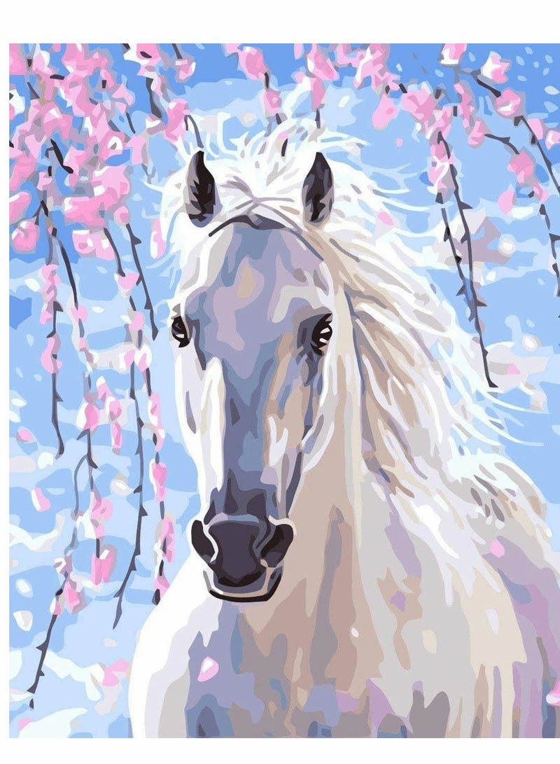 DIY Paint by Numbers Kit, Canvas Oil Painting Kits with Acrylic ment for Kids Adults, Paint By Numbers Digital Painting _Diy Digital Paintingadult Coloring No Inner Frame 40X50Cm  - Image 1