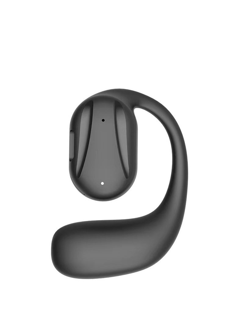 Generic New Style Ear-hook Air Conduction Wireless Bluetooth Headset Without Earphones (Black)  - Image 1