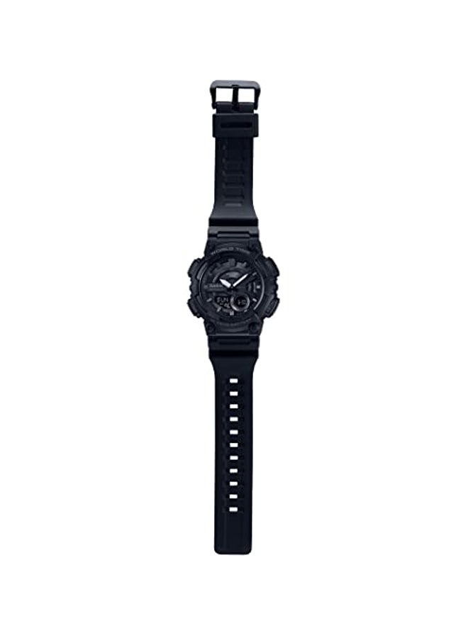 CASIO Men Youth Analog & Digital Watch AEQ-110W-1BVEF - 47 mm - Black - Image 4