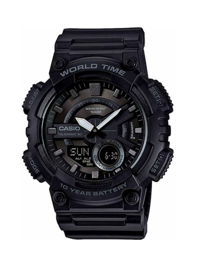 CASIO Men Youth Analog & Digital Watch AEQ-110W-1BVEF - 47 mm - Black - Image 1