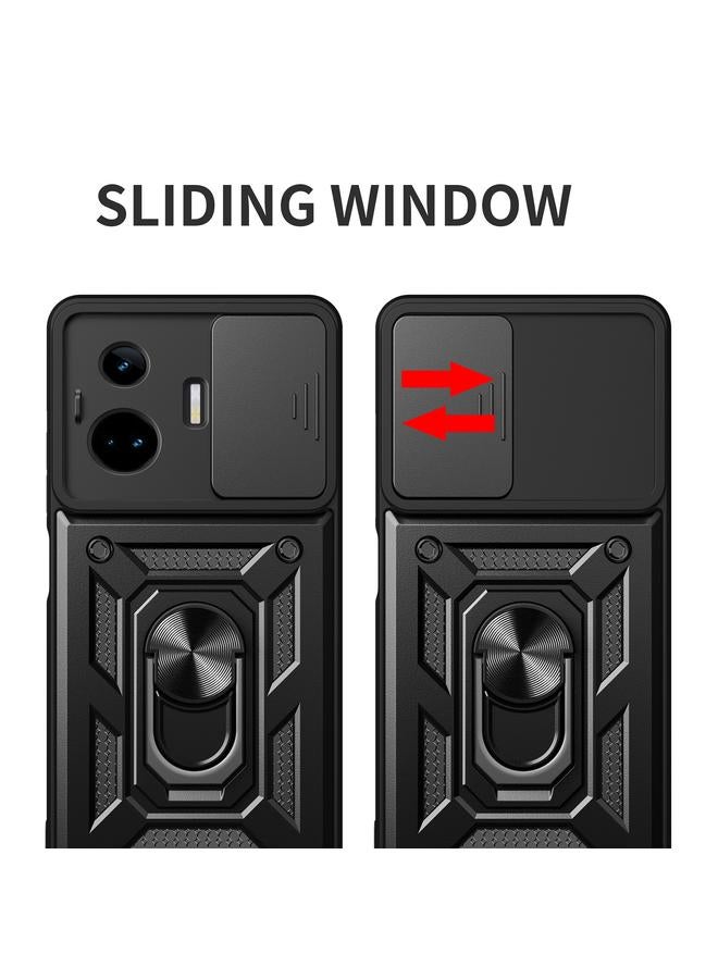 اس-توب جراب لهاتف Realme GT3 5G بتصميم غطاء كاميرا منزلق من مادة TPU الهجينة لهاتف الكمبيوتر الشخصي - Image 4