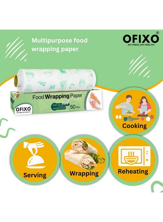 OFIXO 50 Meter Food WRAP Multipurpose Food Wrapping (Pack of 1) - Image 3