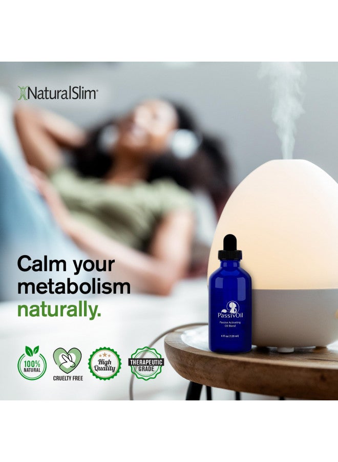 NaturalSlim PassivOil - Therapeutic Grade Essential Oil Blends for Skin & Aromatherapy - High Purity for Relaxation & Sleep Essential Oil with Lavender, Frankincense, Ylang-Ylang, Coconut Oil (120 ml)