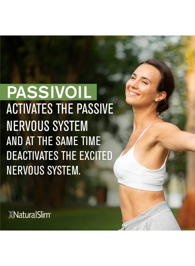 NaturalSlim PassivOil - Therapeutic Grade Essential Oil Blends for Skin & Aromatherapy - High Purity for Relaxation & Sleep Essential Oil with Lavender, Frankincense, Ylang-Ylang, Coconut Oil (120 ml)
