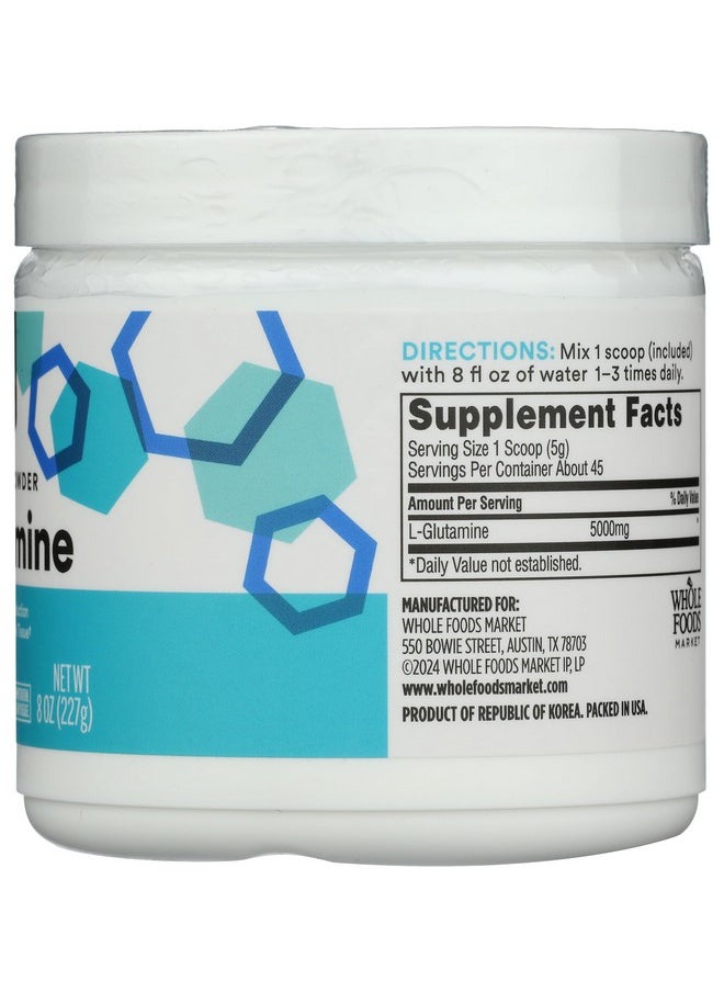whole foods market - Whole Foods Market, L-Glutamine Free-Form Powder, 8 oz - Image 1