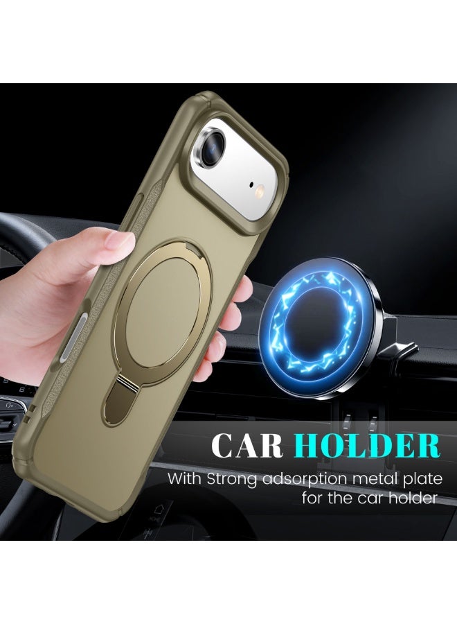 general Case for Apple iPhone 17 Air with Magnetic Kickstand  Skin - friendly Texture - Image 3