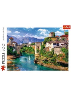 Trefl Red 500 Piece Puzzle Old Bridge In Mostar, Bosnia And Herzegovina  - Image 4