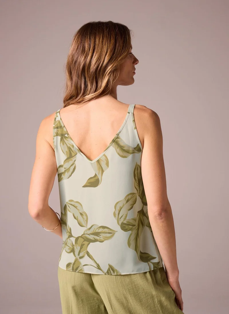 Matalan Et Vous Leaf Pattern Cami Top