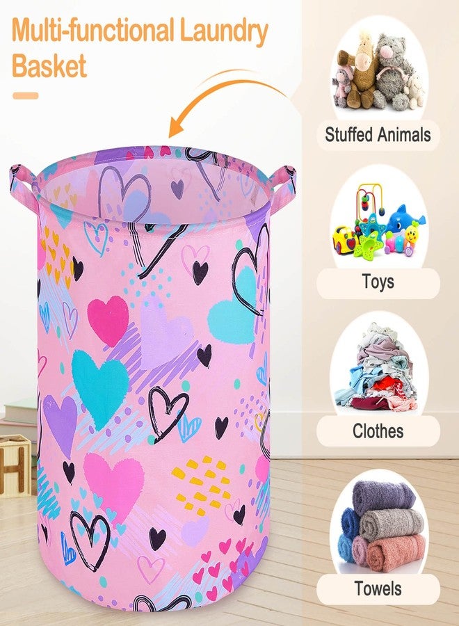 Beinou Kids Laundry Hamper 43.3L Waterproof Baby Laundry Basket Collapsible Canvas Toy Organizer Basket With Handles For Kids Bedroom Nursery Clothes… - Image 2