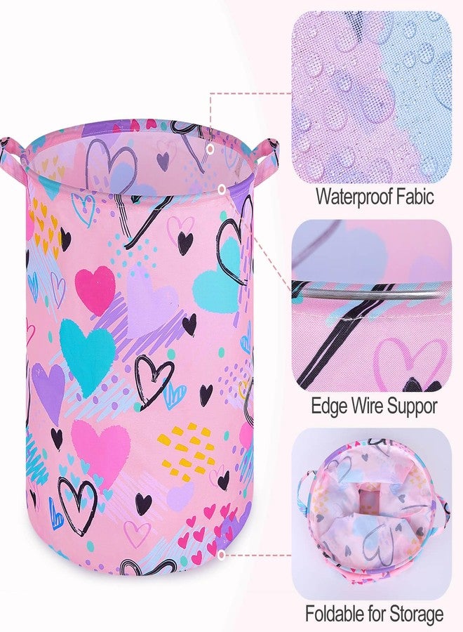 Beinou Kids Laundry Hamper 43.3L Waterproof Baby Laundry Basket Collapsible Canvas Toy Organizer Basket With Handles For Kids Bedroom Nursery Clothes… - Image 5