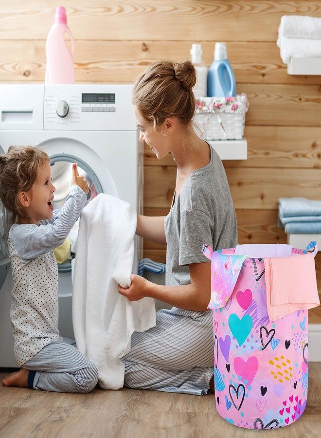 Beinou Kids Laundry Hamper 43.3L Waterproof Baby Laundry Basket Collapsible Canvas Toy Organizer Basket With Handles For Kids Bedroom Nursery Clothes… - Image 4