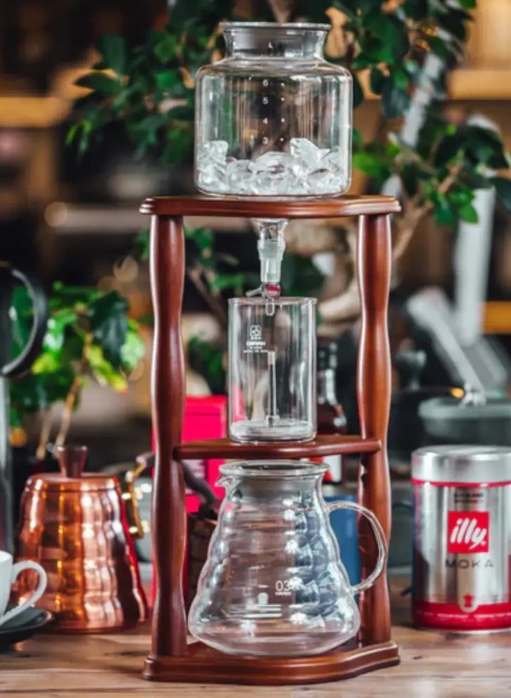 Hario Wooden Cold Brew Drip Coffee Maker Tower - 6 Cups - Image 2