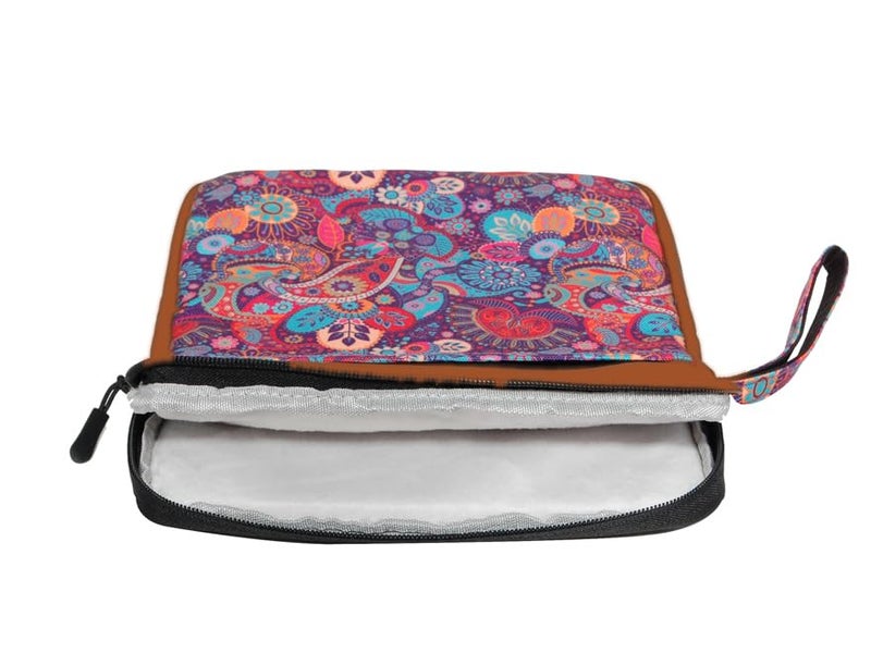 ProElite Tablet Sleeve Case Cover for Upto 11.5" for iPad 10.2/Air 10.9/Pro 11/ Samsung/Lenovo/Galaxy Tab A9 Plus/S8/S9/Realme Pad/Honor Pad X9/Xiaomi Mi pad 7/Redmi Pad/Oneplus Pad, Brown Paisley - Image 5