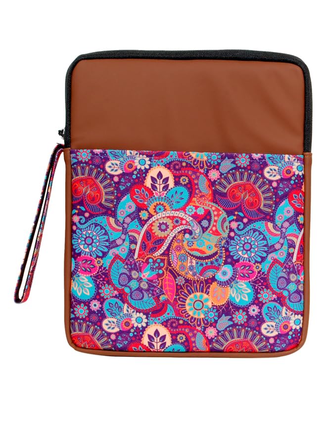 ProElite Tablet Sleeve Case Cover for Upto 11.5" for iPad 10.2/Air 10.9/Pro 11/ Samsung/Lenovo/Galaxy Tab A9 Plus/S8/S9/Realme Pad/Honor Pad X9/Xiaomi Mi pad 7/Redmi Pad/Oneplus Pad, Brown Paisley - Image 2